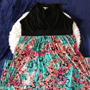 London Times Women Flower Maxi Dress